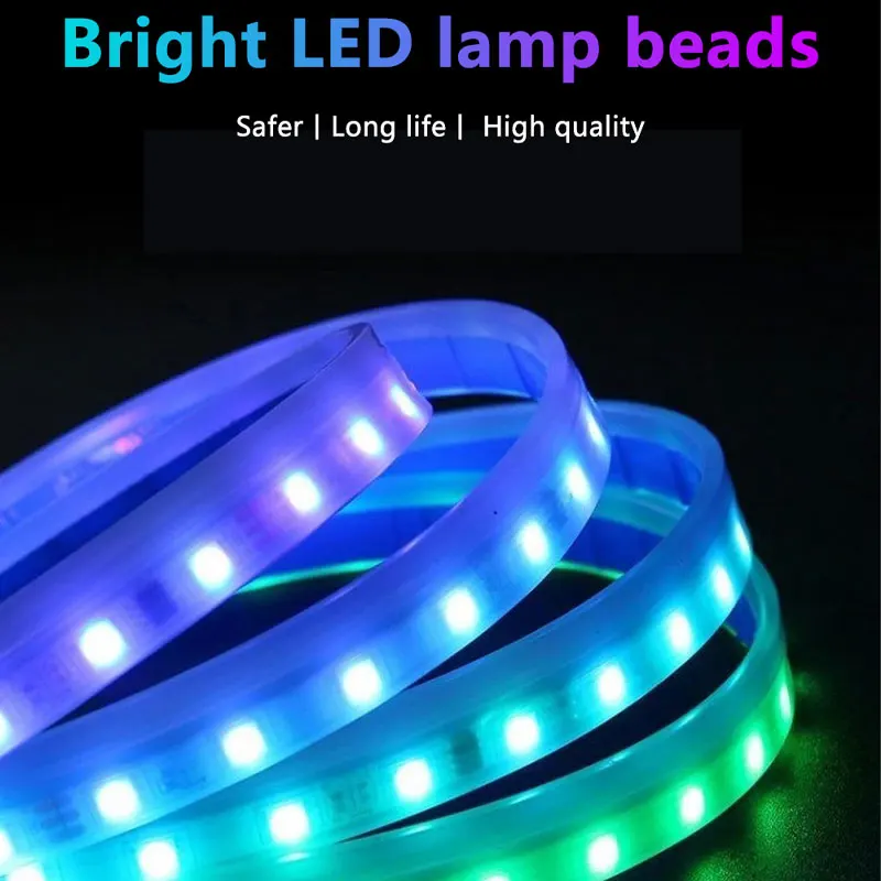 120/150/180cm 자동차 후드 장식 조명 APP - Car Led Strip 12V Waterproof 리뷰 및 가격
