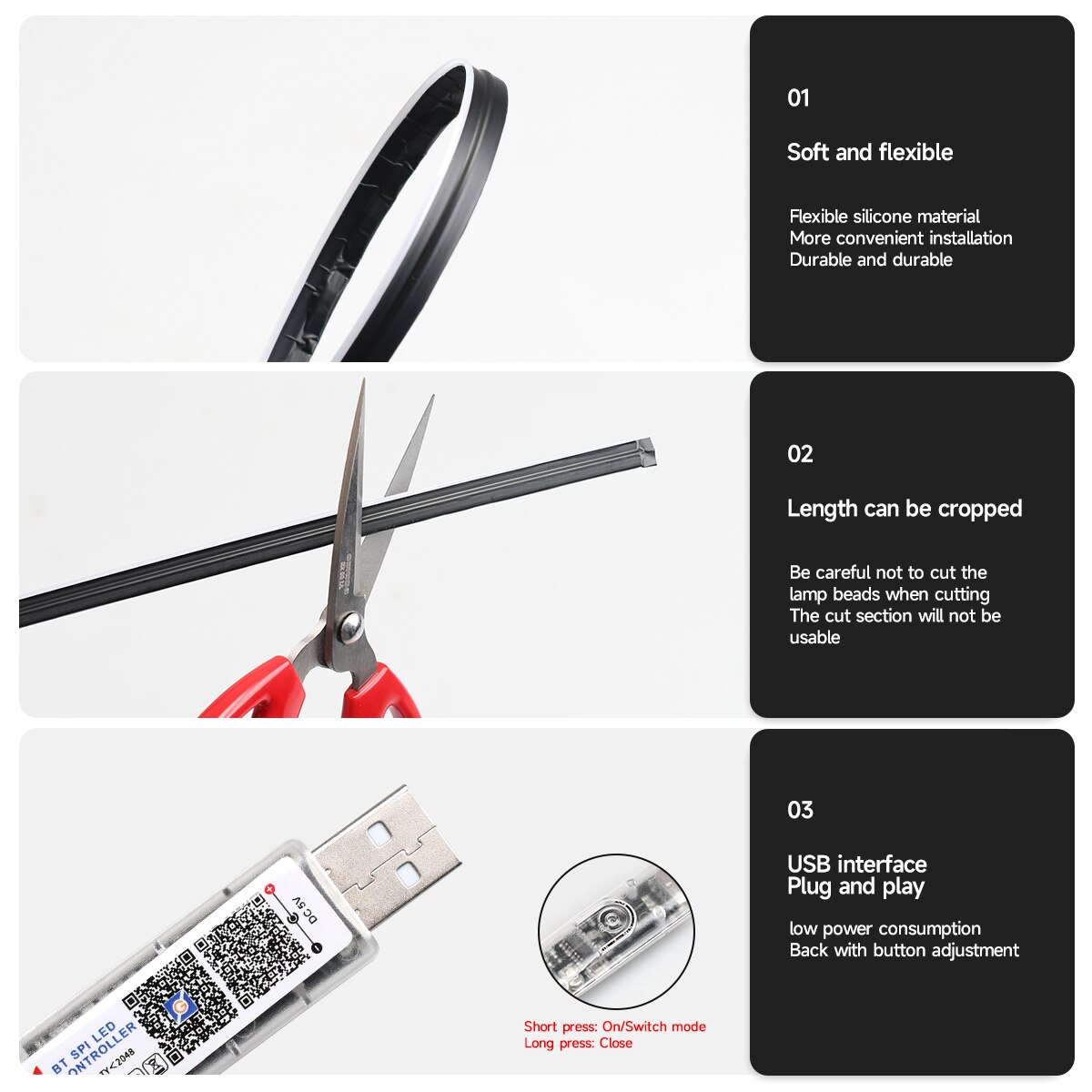 차량용 USB 64색 아크릴 스트립 LED 엠비언트 라 - Car Interior Led Strip App Control 리뷰 및 가격