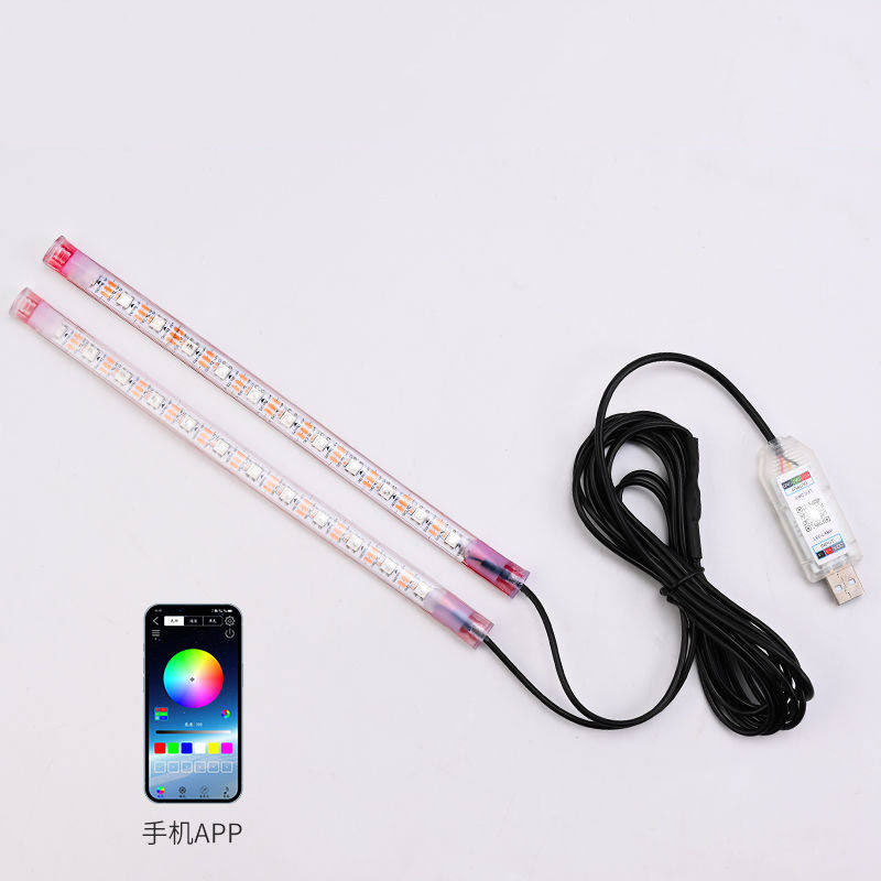 네온 LED 자동차 실내 무드등 킥 스트립 라이트 키트 - Car Ambient Light Kit With Remote 리뷰 및 가격