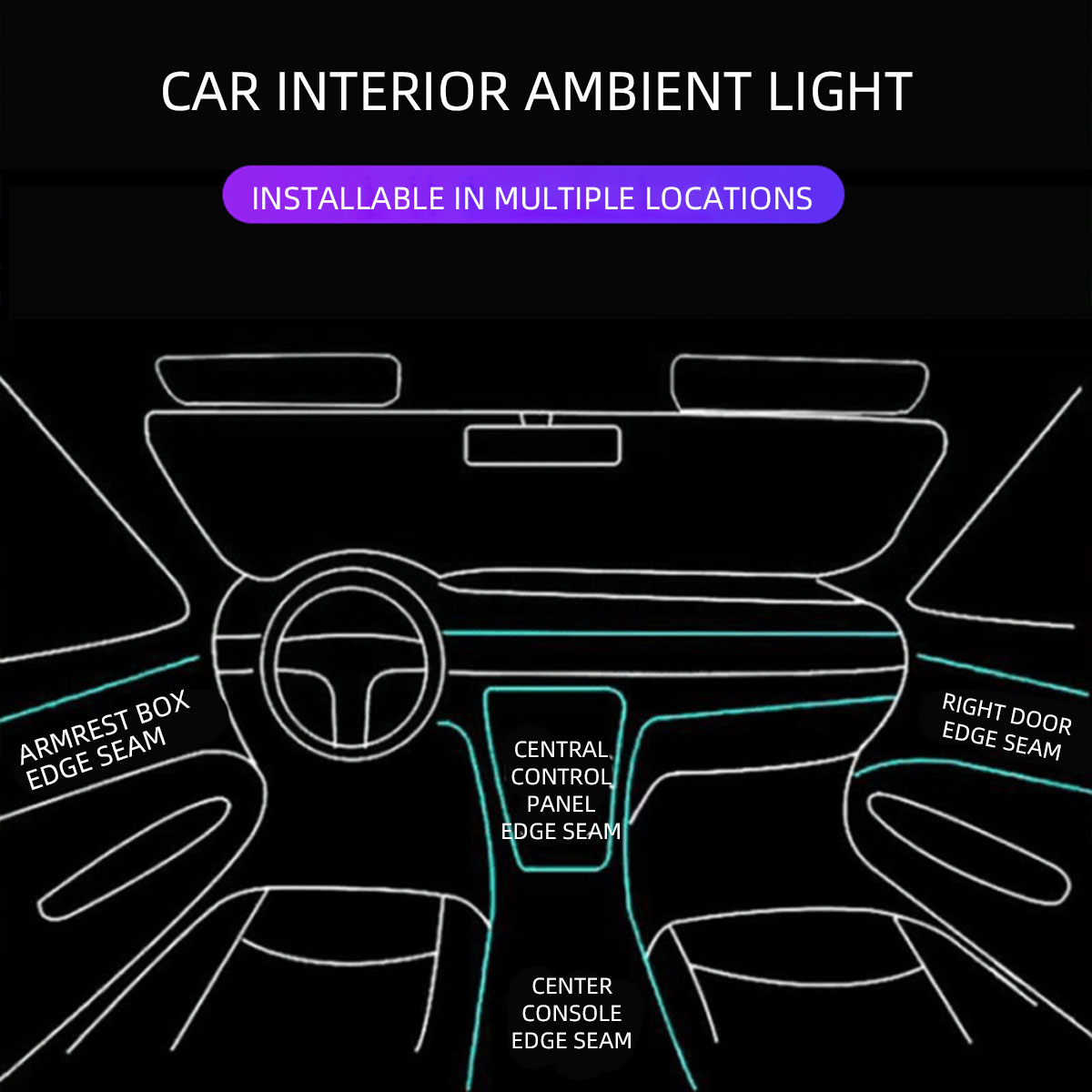 4/5/6in1 자동차 실내 광섬유 무드등 앱 제어 대 - Car Dashboard Light Fiber Optic 리뷰 및 가격