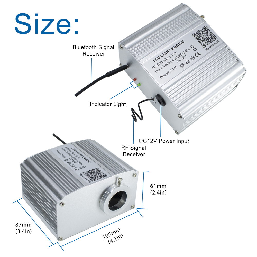 10W 광섬유 별빛 천장 조명, 앱 음악 제어 기능이  - Car Roof Star Light Fiber Optic 리뷰 및 가격