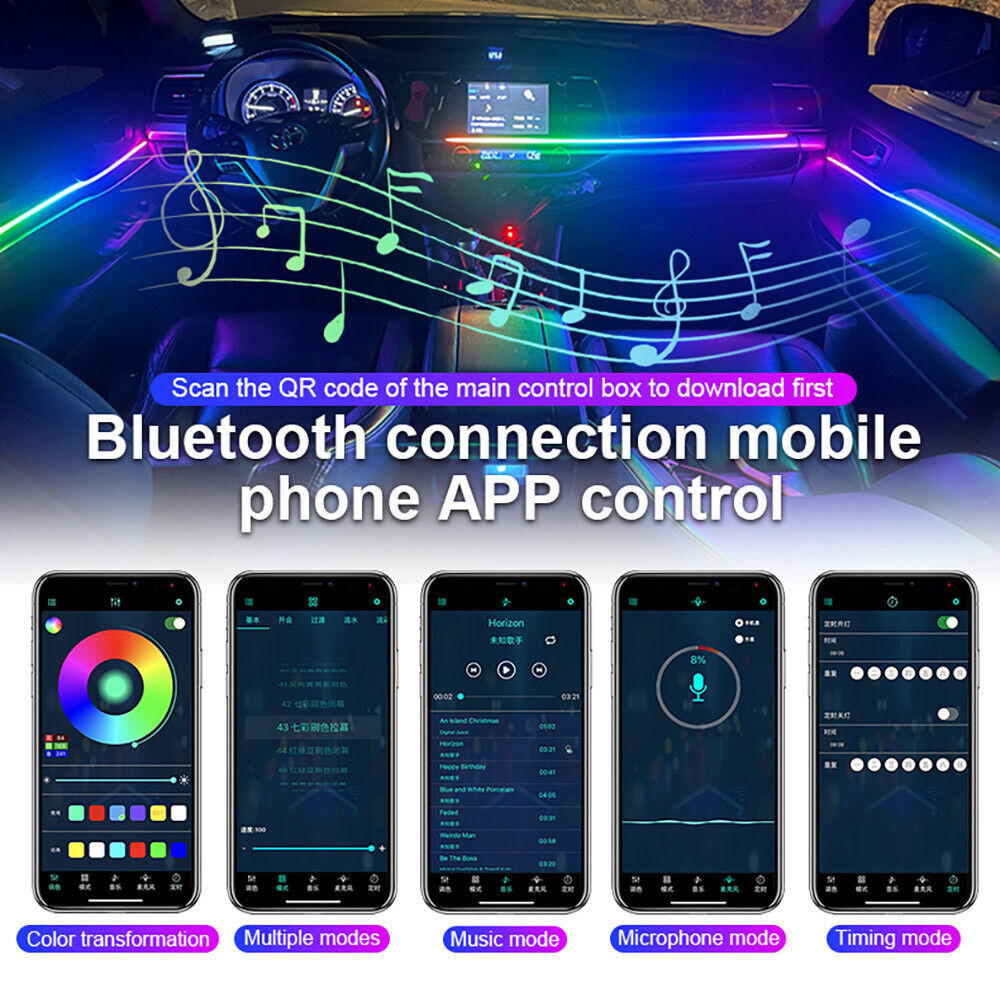 심포니 LED 스트립 앰비언트 라이트, RGB 인테리어 - Car Dashboard Light Fiber Optic 리뷰 및 가격
