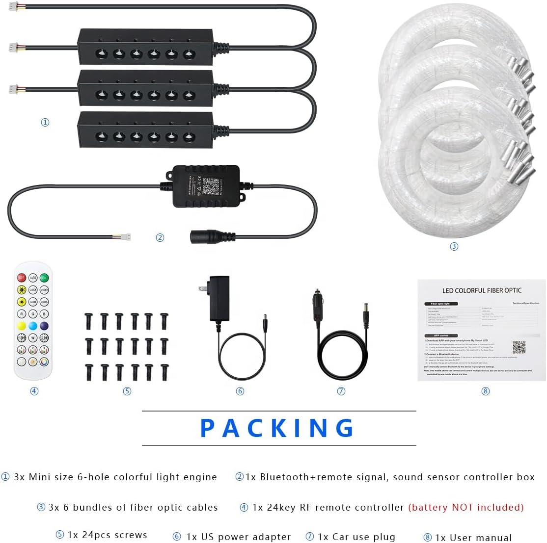 RGB 광섬유 스타 천장 조명 광원, 자동차 천장 인테 - Car Roof Star Light Fiber Optic 리뷰 및 가격