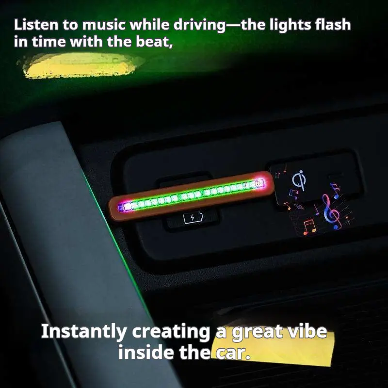 Type-C RGB 사운드 반응형 리듬 조명, 차량용  - Car Ambient Light Sound Activated 리뷰 및 가격