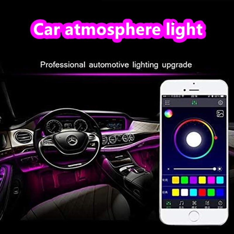 RGB 광섬유 분위기 램프, 자동차 인테리어 주변 조명 - Car Ambient Light Fiber Optic 6M 리뷰 및 가격