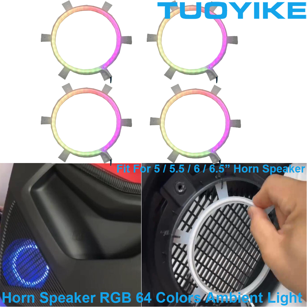 4PCS LED Symphony Car Audio Ho - Car Ambient Light Door Panel Acrylic 리뷰 및 가격