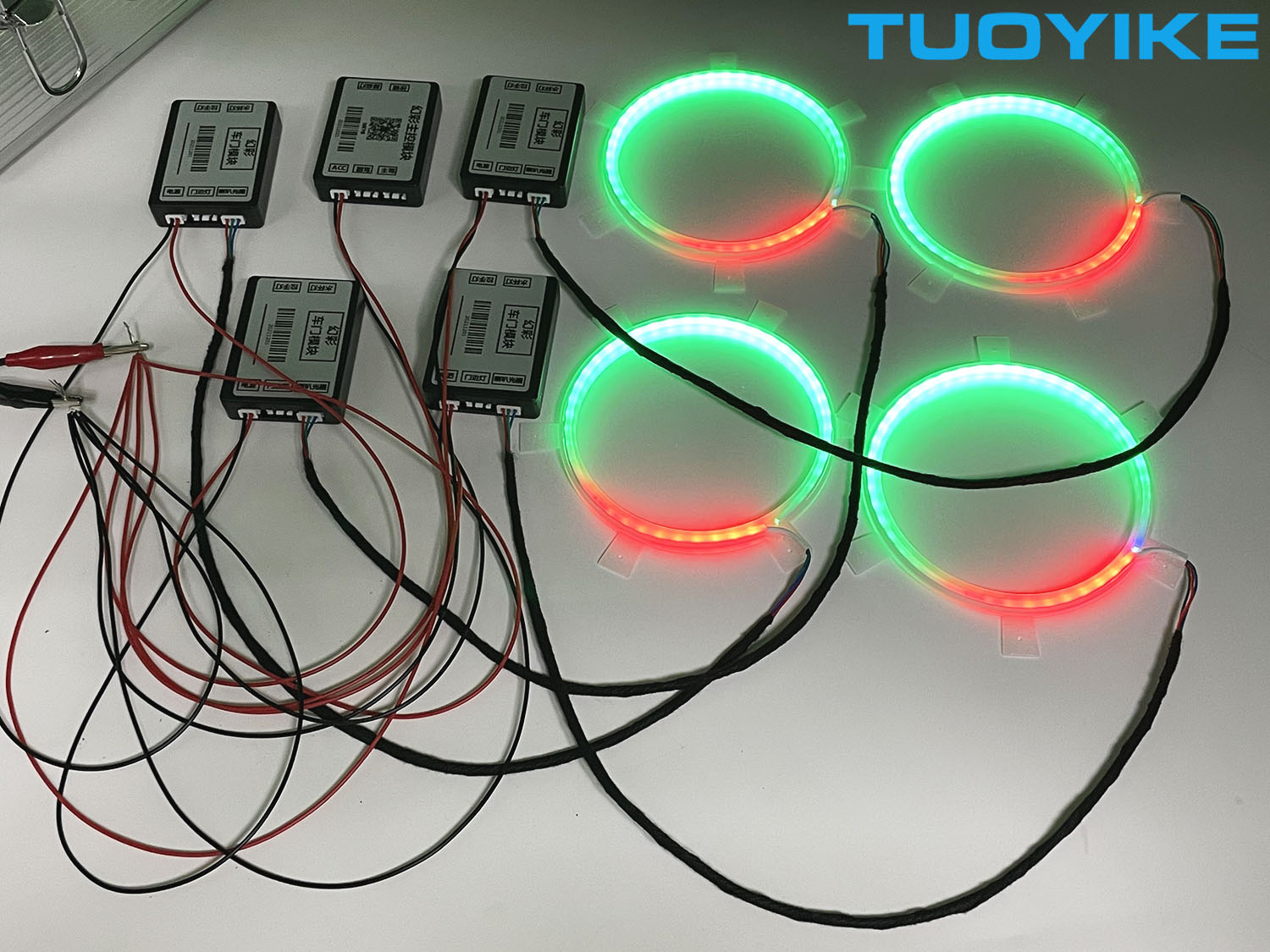 4PCS LED Symphony Car Audio Ho - Car Ambient Light Door Panel Acrylic 리뷰 및 가격