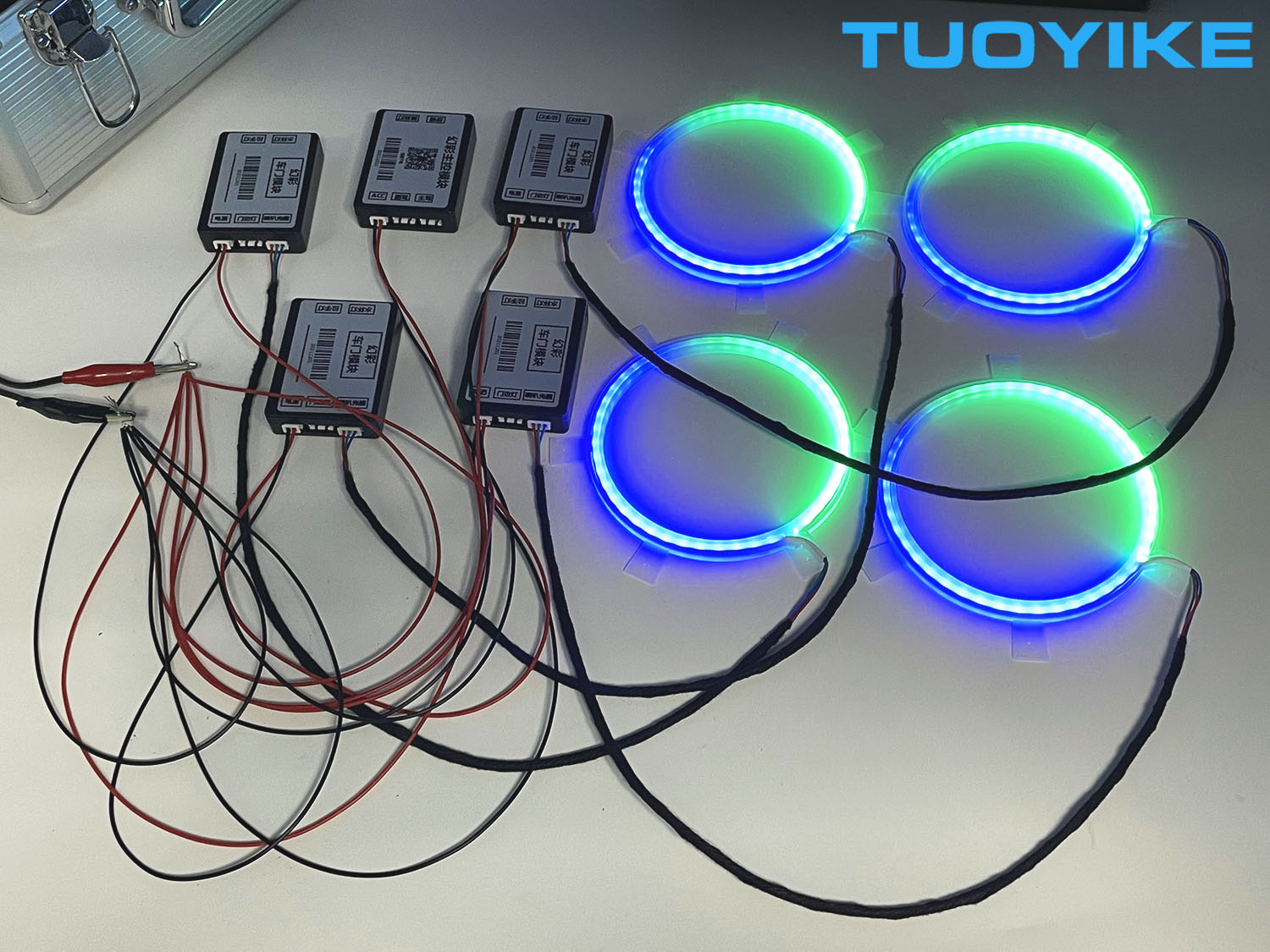 4PCS LED Symphony Car Audio Ho - Car Ambient Light Door Panel Acrylic 리뷰 및 가격