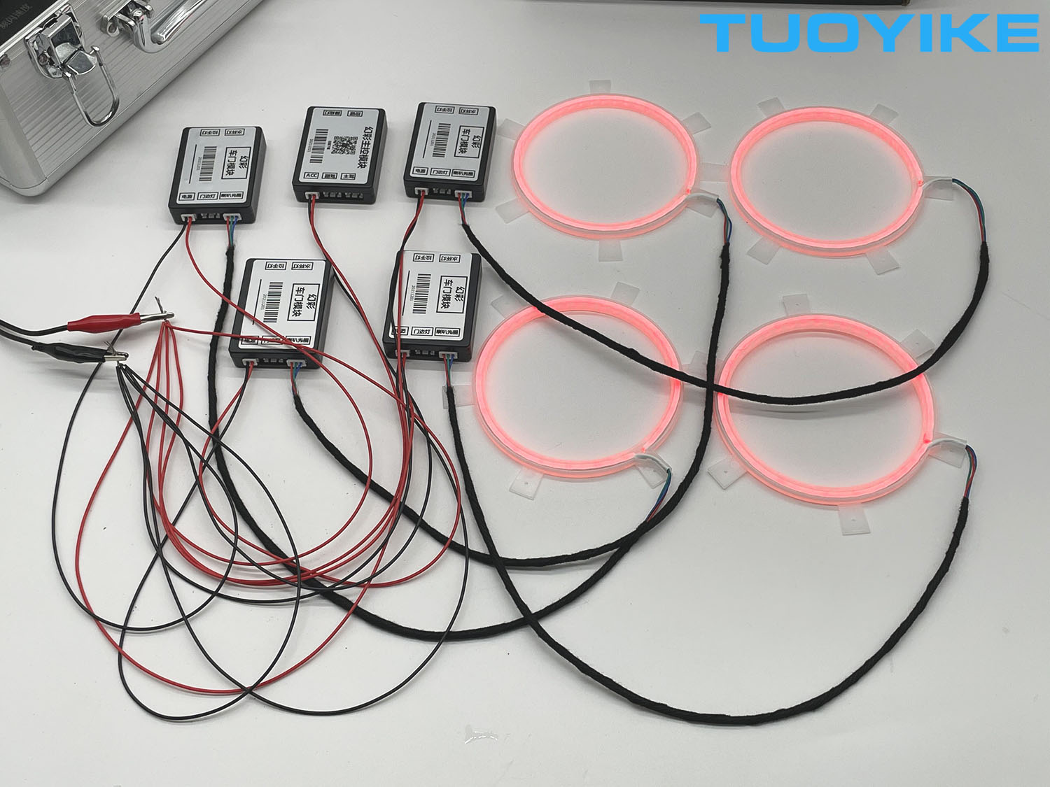 4PCS LED Symphony Car Audio Ho - Car Ambient Light Door Panel Acrylic 리뷰 및 가격