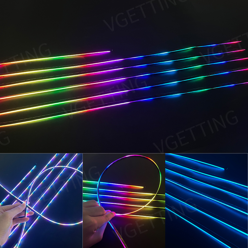 자동차 인테리어 주변 조명 아크릴 광섬유 Led 다채로 - Car Ambient Light Door Panel Acrylic 리뷰 및 가격